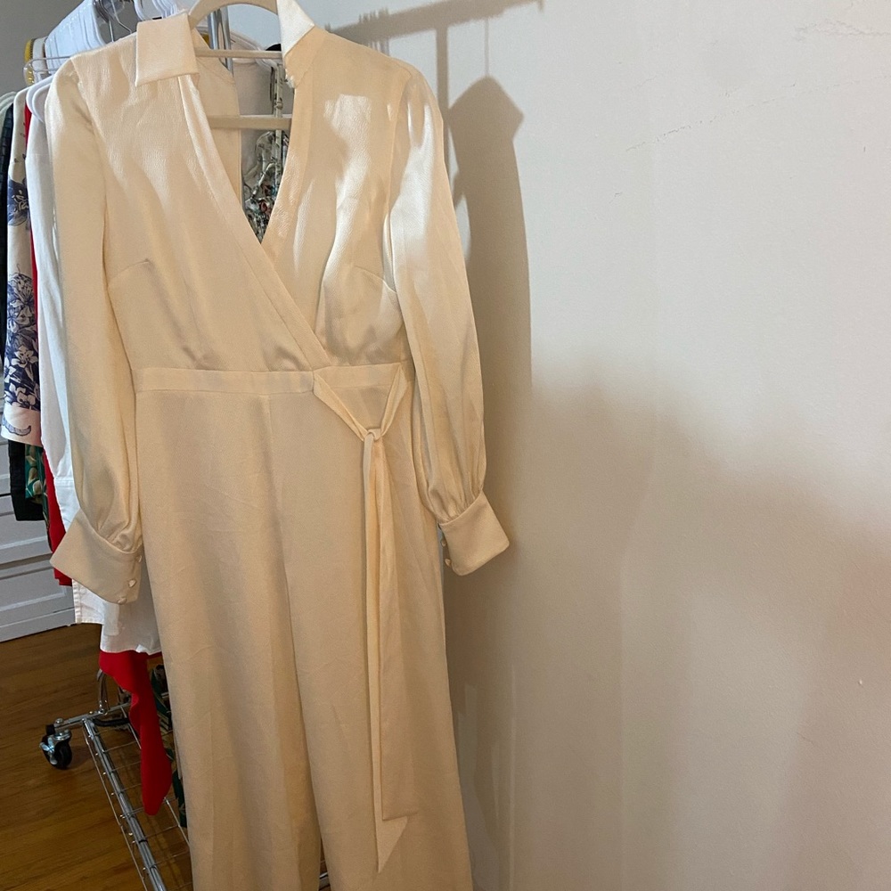 Jay Godfrey champagne/ivory Bridal jumpsuit